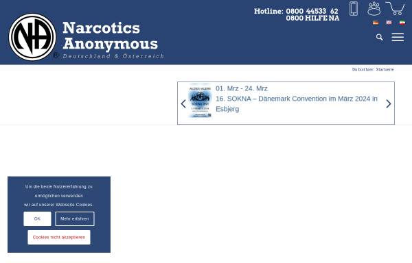 Vorschau von www.narcotics-anonymous.de, Narcotics Anonymous