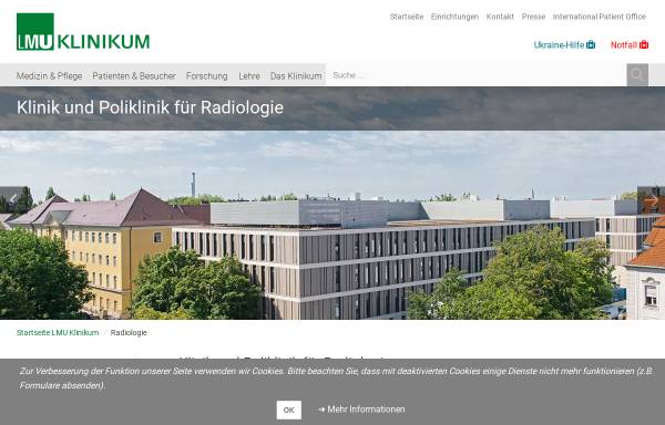 Vorschau von www.klinikum.uni-muenchen.de, München - Institut für Klinische Radiologie der Universität München