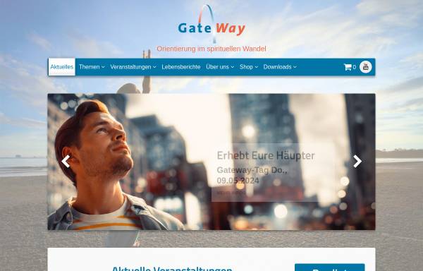 Vorschau von www.gateway-ev.de, Gateway - Informationen zu Buddhismus, Esoterik, Okkultismus, Christentum. Referenten: Kamphuis