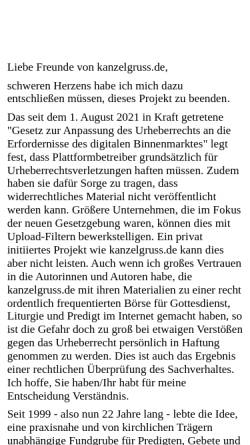 Kanzelgruss.de