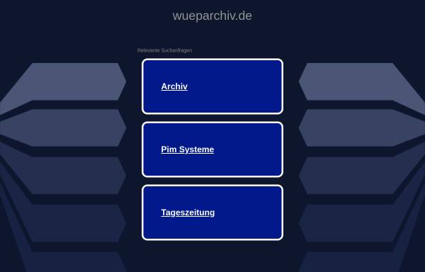 wueparchiv.de - das Predigtarchiv aus Württemberg