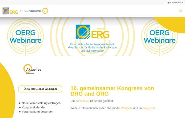 Vorschau von www.oerg.at, Österreichische Röntgengesellschaft (ÖRG)