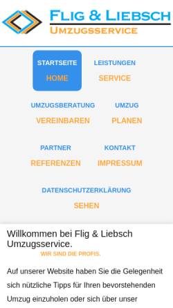 Vorschau der mobilen Webseite www.flig-liebsch.de, Flig & Liebsch