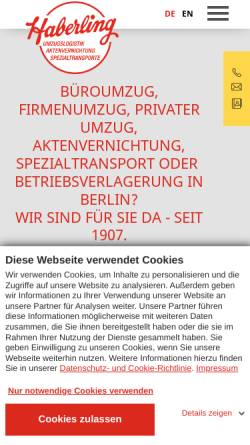 Vorschau der mobilen Webseite www.haberling.de, Haberling