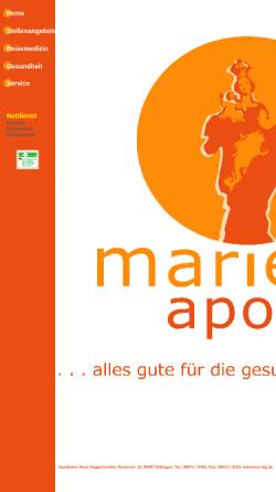 Vorschau der mobilen Webseite www.madlg.de, Marien - Apotheke