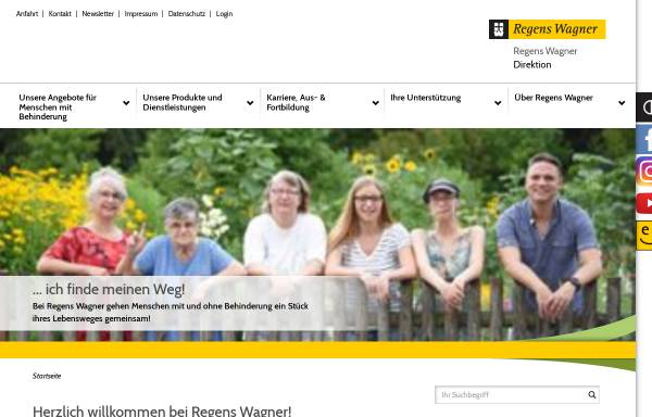 Vorschau von www.regens-wagner.de, Regens-Wagner-Stiftungen