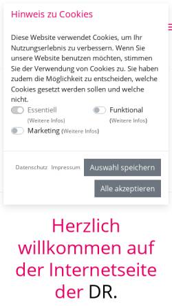 Vorschau der mobilen Webseite www.obere-stadt-apotheke.de, Schwaben- und Obere Stadtapotheke