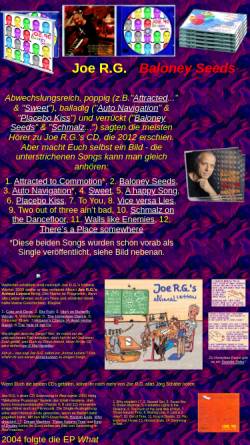 Vorschau der mobilen Webseite www.joe-r-g.de, Joe R.G.