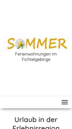Vorschau der mobilen Webseite www.fichtelgebirge-ferienwohnungen.de, Ferienwohnungen Barbara