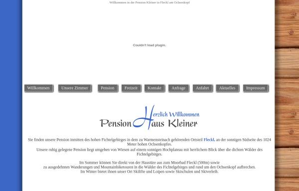 Vorschau von www.pension-kleiner.de, Pension Kleiner