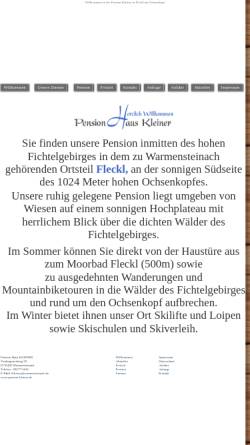 Vorschau der mobilen Webseite www.pension-kleiner.de, Pension Kleiner