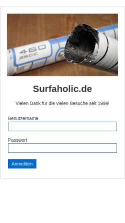 Vorschau der mobilen Webseite www.surfaholic.de, Surfaholic Windsurfing