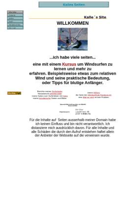 Vorschau der mobilen Webseite www.uherweb.de, Windsurfen mit Kalle