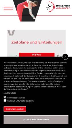 Vorschau der mobilen Webseite www.vts.at, Vorarlberger Turnerschaft