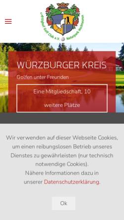Vorschau der mobilen Webseite www.attighof.de, Golfclub Attighof