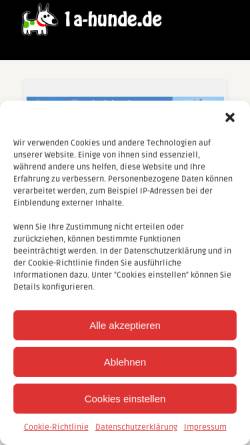 Vorschau der mobilen Webseite www.fresena-collies.de, Fresena