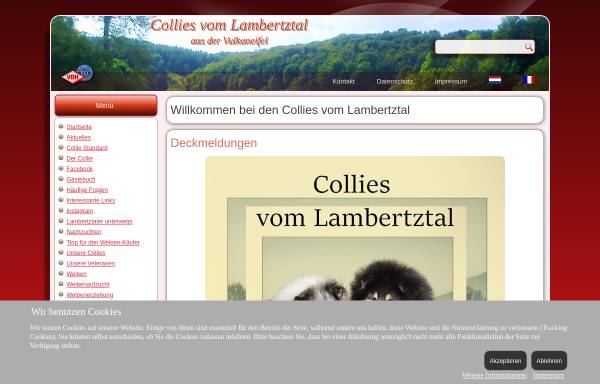 Vorschau von www.colliesvomlambertztal.de, Vom Lambertztal