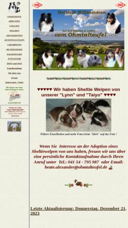 Vorschau der mobilen Webseite www.ohmtalteufel.de, Vom Ohmtalteufel