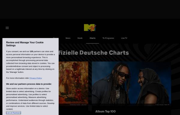 Vorschau von www.mtv.de, Mtv.de - Charts