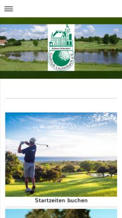Vorschau der mobilen Webseite s529538239.website-start.de, Golfclub Lauterbach