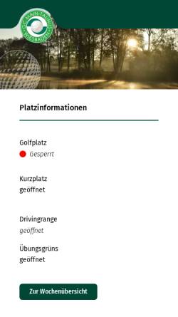 Vorschau der mobilen Webseite www.golfclubmaintaunus.de, Golf-Club Main-Taunus e.V.