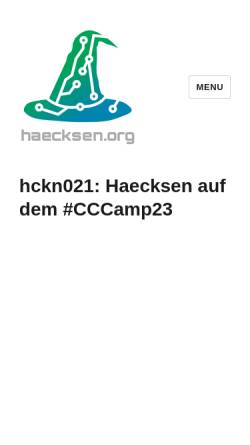 Vorschau der mobilen Webseite www.haecksen.org, Haecksen