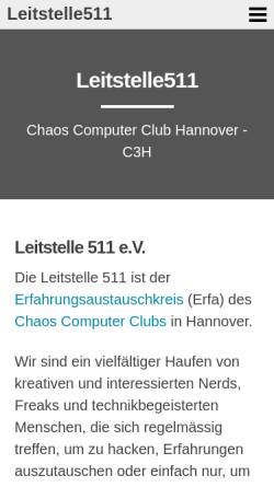Vorschau der mobilen Webseite hannover.ccc.de, Hannover