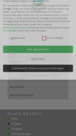 Vorschau der mobilen Webseite golfclub-escheberg.de, Golfclub Zierenberg Gut Escheberg