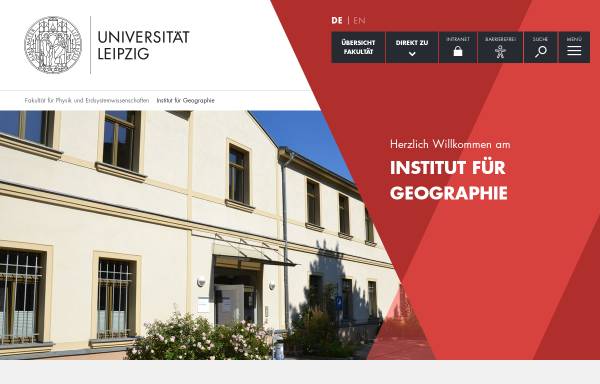 Vorschau von www.uni-leipzig.de, Institut für Geographie der Universität Leipzig