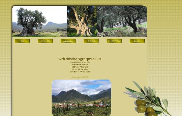 Vorschau von www.greek-olive-oil.ch, Argyrakis Import