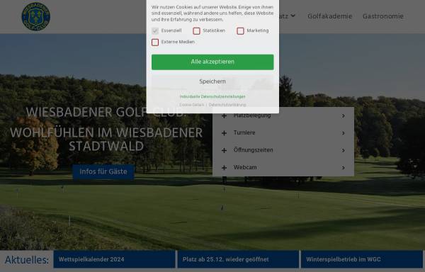 Vorschau von www.wiesbadener-golfclub.de, Wiesbadener Golf-Club