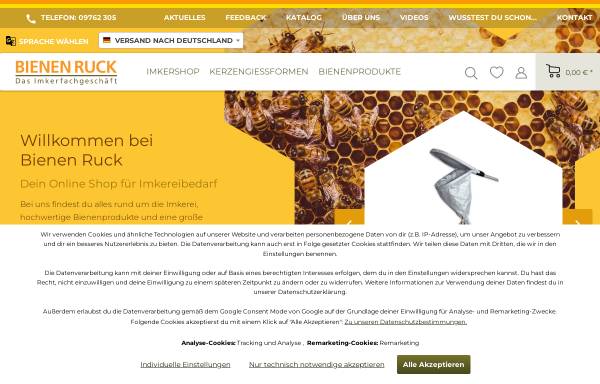 Vorschau von www.bienen-ruck.de, Bienen-Ruck