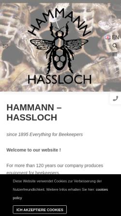 Vorschau der mobilen Webseite www.hammann-waben.de, Heinrich Hammann oHG