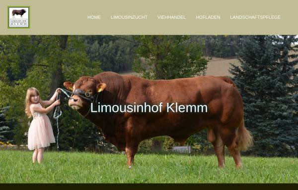 Vorschau von www.limousinhof-klemm.de, Limousin-Hof Klemm e.K.