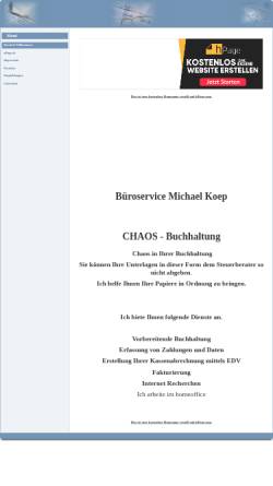Vorschau der mobilen Webseite bueroservicemichaelkoep.npage.de, Büroservice Michael Koep
