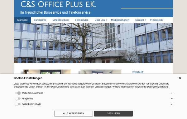 Vorschau von www.cs-office-plus.de, C&S Office Plus - Bernhilde Luft