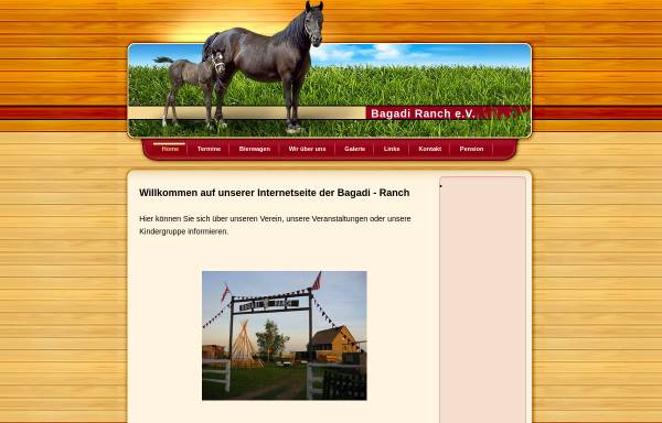 Vorschau von bagadiranch.de, Bagadi Ranch e.V.