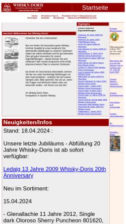 Vorschau der mobilen Webseite www.whisky-doris.de, Versandhandel Doris Debbeler