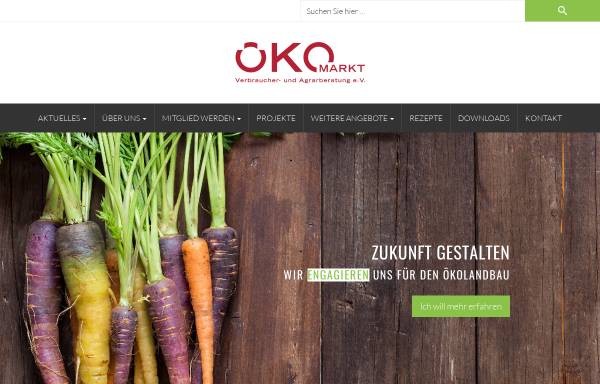Vorschau von www.oekomarkt-hamburg.de, Ökomarkt Verbraucher- und Agrarberatung e.V.