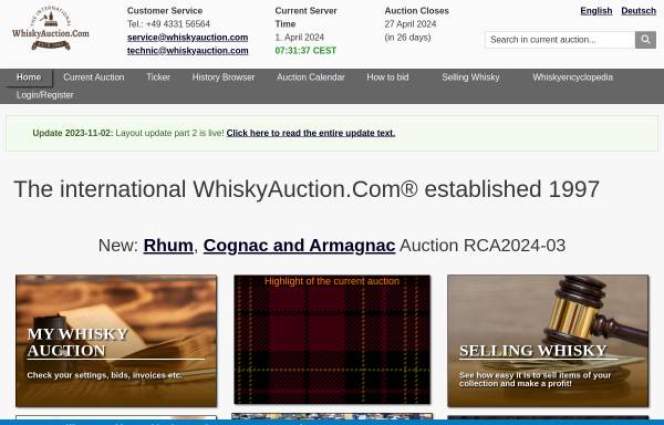 Vorschau von whiskyauction.com, WhiskyAuction.Com