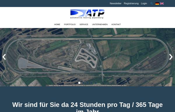 Vorschau von atp-papenburg.de, ATP Automotive Testing Papenburg GmbH
