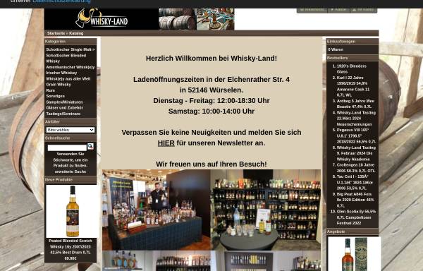 Vorschau von www.whisky-land.de, Whisky-Land - Sascha Schnitzler