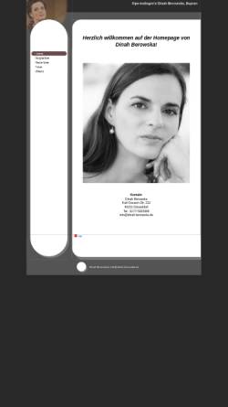 Vorschau der mobilen Webseite www.dinah-berowska.de, Berowska, Dinah