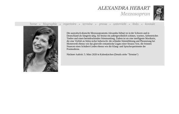 Hebart, Alexandra