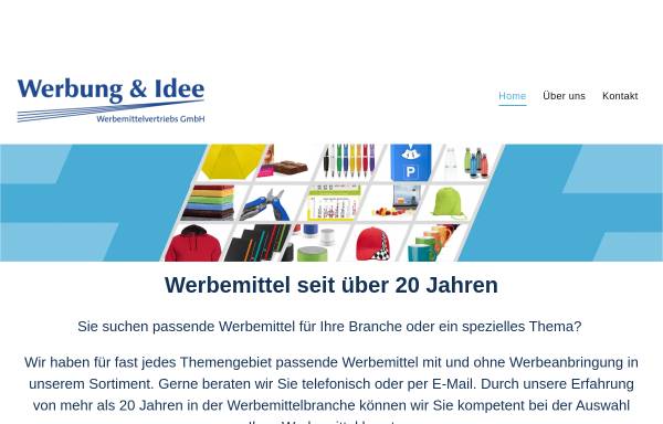 Vorschau von www.werbungundidee.de, Werbung & Idee Werbemittelvertriebs GmbH