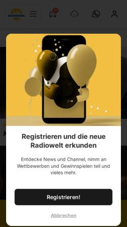 Vorschau der mobilen Webseite sunshine.ch, Radio Sunshine, erstes Privatradio der Zentralschweiz