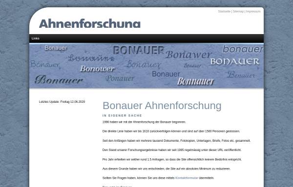 Vorschau von www.bonauer.ch, Bonauer