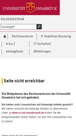 Vorschau der mobilen Webseite www.rz.uni-osnabrueck.de, Einführung in die Fortran-Programmierung