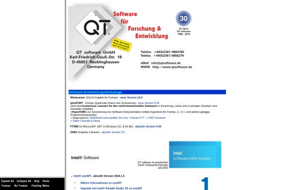 Vorschau von www.qtsoftware.de, QT software GmbH