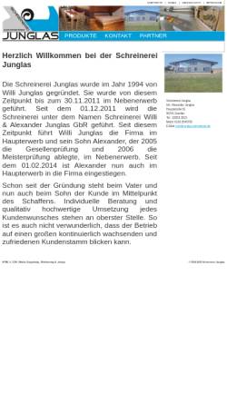 Vorschau der mobilen Webseite www.junglas-schreinerei.de, Schreinerei Junglas